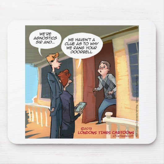 Agnostische Missionare Funny Mousepad (Vorne)