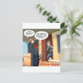 Agnostische Missionare Funny Postkarte (Stehend Vorderseite)