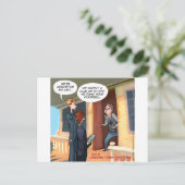 Agnostische Missionare Funny Postkarte (Stehend Vorderseite)