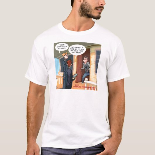 Agnostische Missionare Funny T-Shirt (Vorderseite)