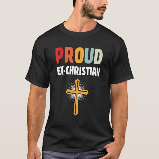 Agnostische, nicht religiöse ex Christliche Apathe T-Shirt (Vorderseite)