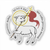 Agnus Dei Aufkleber (Vorderseite)