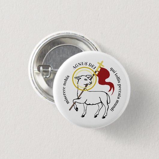 Agnus Dei  Button (Vorne & Hinten)