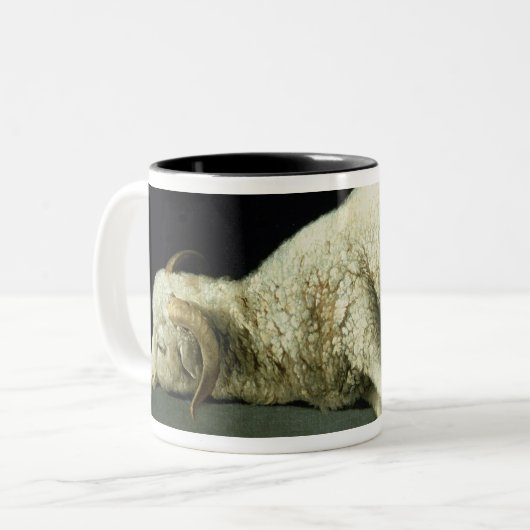 Agnus Dei, c.1635-40 Zweifarbige Tasse (Vorderseite Links)