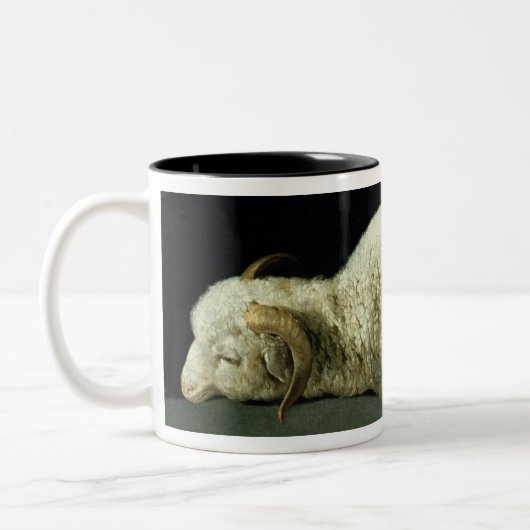 Agnus Dei, c.1635-40 Zweifarbige Tasse (Links)