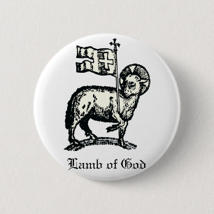 Agnus Dei Das Osterlamm Gottes Feine Kunst Button