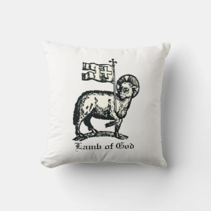 Agnus Dei Das Osterlamm Gottes Feine Kunst  Kissen