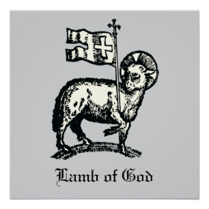 Agnus Dei Das Osterlamm Gottes Feine Kunst  Poster