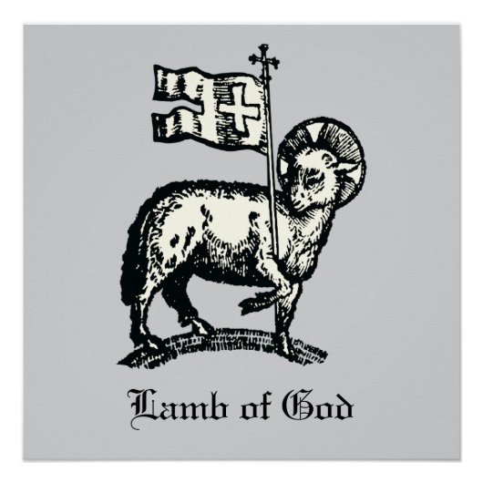 Agnus Dei Das Osterlamm Gottes Feine Kunst Poster (Vorderseite)