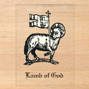 Agnus Dei Das Osterlamm Gottes Fine Art Acryleinladungen