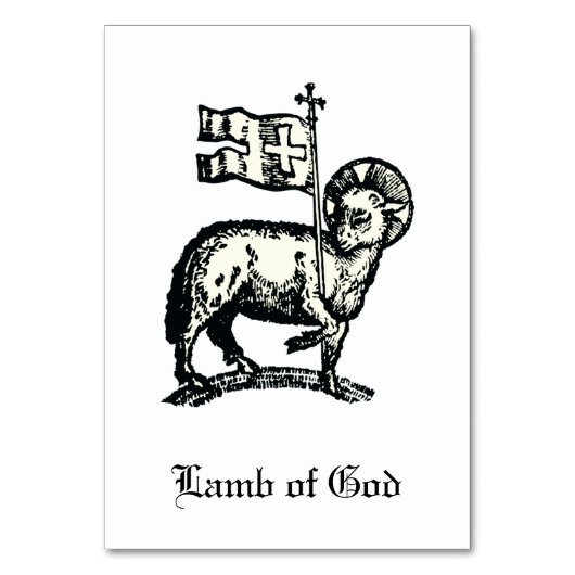 Agnus Dei Das Osterlamm Gottes Fine Art Tischnummer (Vorderseite)