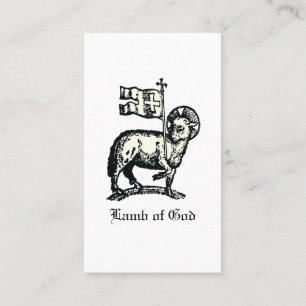 Agnus Dei Das Osterlamm Gottes Fine Art  Visitenkarte