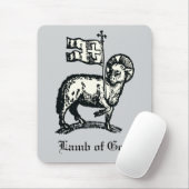 Agnus Dei Das Osterramm Gottes Fine Art Mousepad (Mit Mouse)