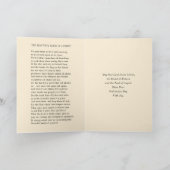 Agnus Dei Eucharist Priest Ordination Blessing Karte (Innenseite)