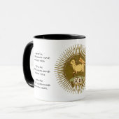 Agnus Dei (Gottholz) mit Gebeten Tasse Kaffee (Vorderseite Links)