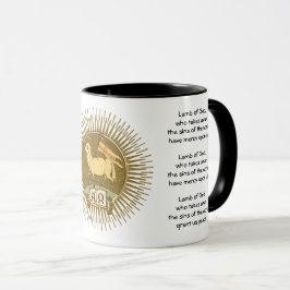 Agnus Dei (Gottholz) mit Gebeten Tasse Kaffee