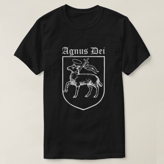 Agnus Dei Jesus Lamb of God Traditional Latin Mass T-Shirt (Design vorne)