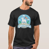 Agnus Dei Lamb Gott Traditioneller Latein Mass kat T-Shirt (Vorderseite)