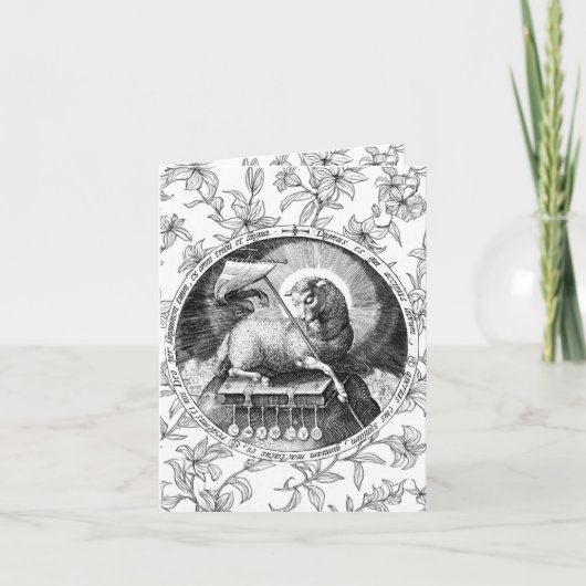Agnus Dei Lamb Of God Card Karte (Vorderseite)