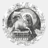 Agnus Dei Lamb of God Round Sticker  (Vorderseite)