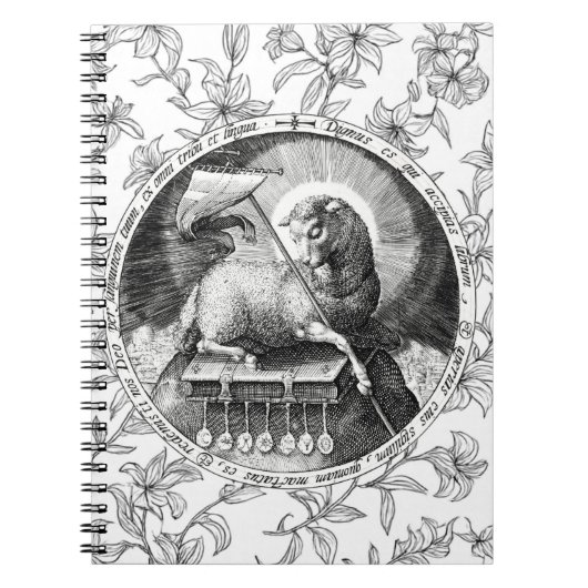 Agnus Dei Lamm Gottes Spiralblock Notizblock (Vorderseite)