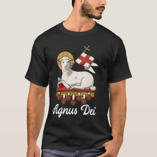 Agnus Dei Sanctus Traditionelle lateinische Messe T-Shirt