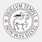 Agnus Dei Templar Sticker (Vorderseite)