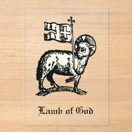 Agnus Dei The Paschal Lamb of God Fine Art  Acryleinladungen