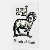 Agnus Dei The Paschal Lamb of God Fine Art  Acrylschild (Winkel)