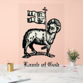 Agnus Dei The Paschal Lamb of God Fine Art  Acrylschild (Hochzeit)