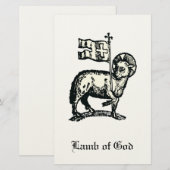 Agnus Dei The Paschal Lamb of God Fine Art  Briefpapier (Vorne/Hinten)