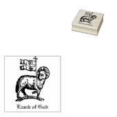 Agnus Dei The Paschal Lamb of God Fine Art  Gummistempel (Stempel)