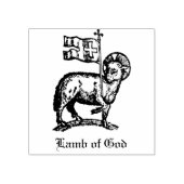 Agnus Dei The Paschal Lamb of God Fine Art  Gummistempel (Prägung)