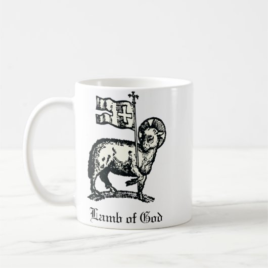 Agnus Dei The Paschal Lamb of God Fine Art  Kaffeetasse (Links)
