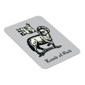Agnus Dei The Paschal Lamb of God Fine Art  Magnet (Rechte Seite)