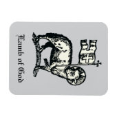 Agnus Dei The Paschal Lamb of God Fine Art  Magnet (Horizontal)