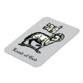 Agnus Dei The Paschal Lamb of God Fine Art  Magnet (Linke Seite)