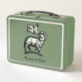 Agnus Dei The Paschal Lamb of God Fine Art  Metall Brotdose