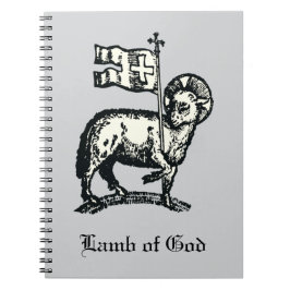Agnus Dei The Paschal Lamb of God Fine Art  Notizblock