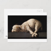 Agnus Dei von Francisco de Zurbaran Postkarte (Vorne/Hinten)
