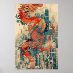 Agon Wings a Peace of Hong Kong in the Style of Vi Poster