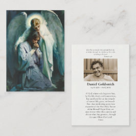 Agonie auf der Beerdigungskarte des Gartens Platzkarte