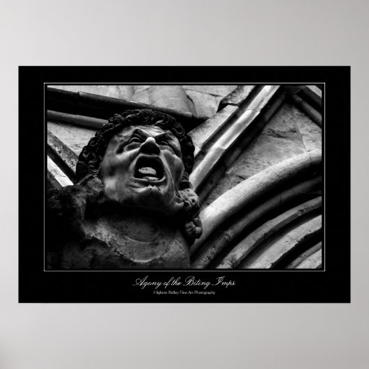 Agonie der Biting Imps Gothic Fine Art Poster (Vorne)