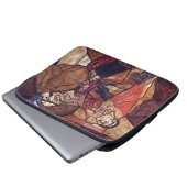 Agonie, der Todekampf von Egon Schiele Laptopschutzhülle (Vorne Knopf)