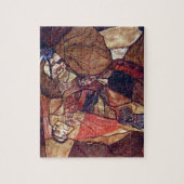 Agonie, der Todekampf von Egon Schiele Puzzle (Vertikal)