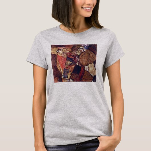Agonie, der Todekampf von Egon Schiele T-Shirt (Vorderseite)