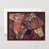 Agonie (Der Todeskampf) von Schiele Egon Postkarte (Vorne/Hinten)
