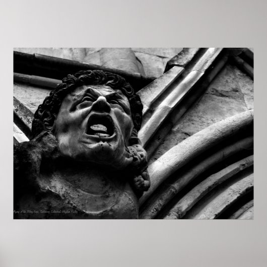 Agonie des Biting Imps Gothic Gargoyle Poster (Vorne)