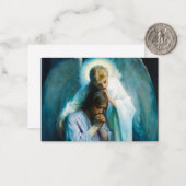 Agonie im Garten, 1898 von Frans Schwartz Mitteilungskarte (Vorderseite/Rückseite Beispiel)