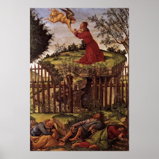Agonie im Garten - Botticelli - c1500 Poster (Vorne)